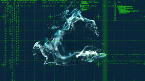 Futuristic Data Visualization with Digital Particles