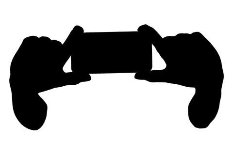Silhouette of Hands Holding Smartphone Transparent Background - Download Free Stock Videos Pikwizard.com