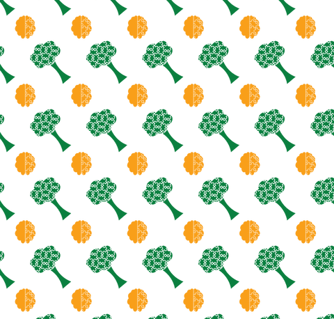 seamless green broccoli yellow orange pattern on transparent background - Download Free Stock Videos Pikwizard.com