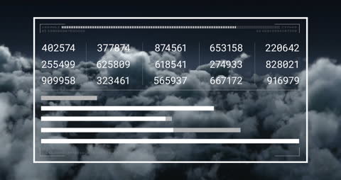 Abstract Data Visualization with VHS Glitch Overlay