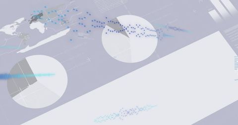 Financial Data Processing Visualization on Light Background - Download Free Stock Images Pikwizard.com
