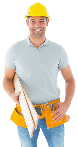 Confident Carpenter Holding Planks on Transparent Background - Download Free Stock Videos Pikwizard.com