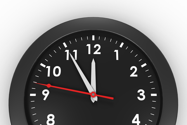 Transparent Black Clock Illustration on White Background - Download Free Stock Videos Pikwizard.com