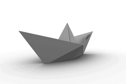transparent papercraft origami boat studio shot - Download Free Stock Videos Pikwizard.com