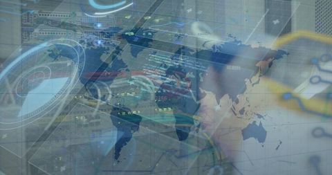 Global Data Networking and Integration with World Map Overlay