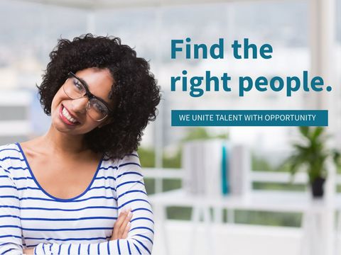 confident professional woman highlighting recruitment services - Download Free Stock Templates Pikwizard.com
