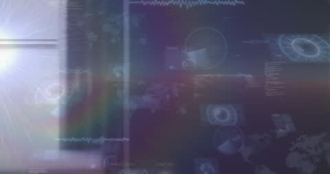 Abstract Digital Data Processing Overlay in Business Environment