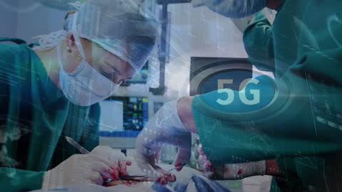 Surgeons Utilizing 5G Technology in Operating Room