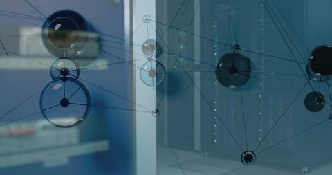 Digital Data Networks Overlay Mega Computer Clusters - Download Free Stock Images Pikwizard.com