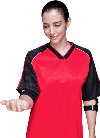 transparent arm elbow pad female athlete smiling - Download Free Stock Videos Pikwizard.com