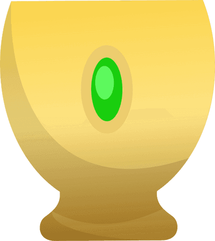 transparent golden chalice with green gem on display award celebration - Download Free Stock Videos Pikwizard.com