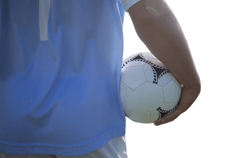 caucasian male football player with soccer ball transparent background - Download Free Stock Videos Pikwizard.com