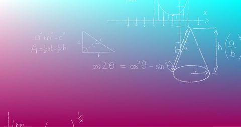 mathematical formulas on gradient background for learning concepts - Download Free Stock Images Pikwizard.com