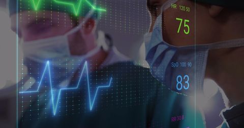 Doctors Monitoring Vital Signs With Digital Interface - Download Free Stock Images Pikwizard.com