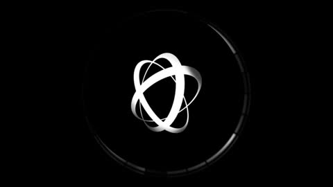 Mesmerizing Digital Wave Encircling Abstract 3D Shape