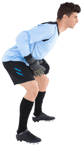 transparent football goalkeeper in ready position isolated - Download Free Stock Videos Pikwizard.com