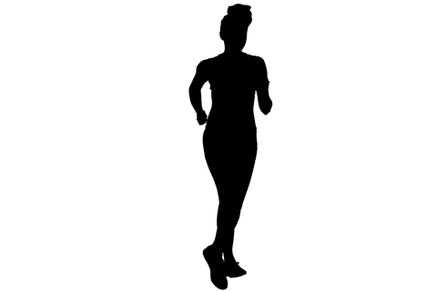 transparent silhouette of woman running for fitness enthusiasts - Download Free Stock Videos Pikwizard.com