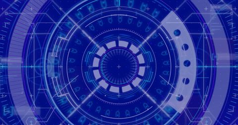 Futuristic Digital Interface with Data Scanning and Processing Elements - Download Free Stock Images Pikwizard.com