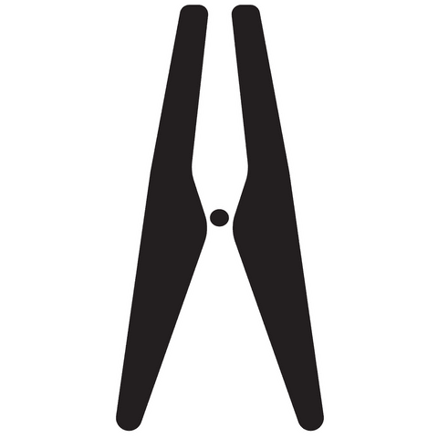 Black Pliers Icon on Transparent Background for Construction Design