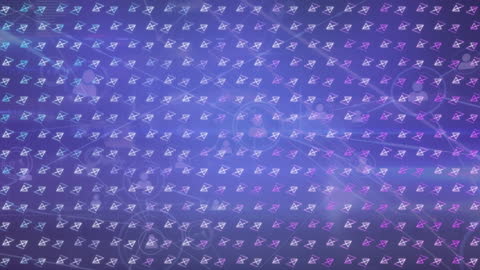 Digital Connectivity Background with Animated Network Shapes