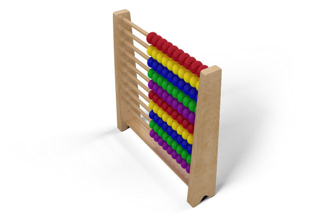 Wooden abacus with colorful beads for educational purposes, on transparent background - Download Free Stock Videos Pikwizard.com