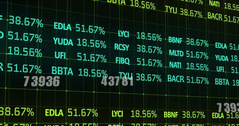 Financial Data Processing Grid Illustration - Download Free Stock Images Pikwizard.com