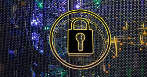Cybersecurity Encryption Technology in Data Center - Download Free Stock Images Pikwizard.com