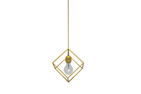 transparent yellow pendant light with geometric design - Download Free Stock Videos Pikwizard.com