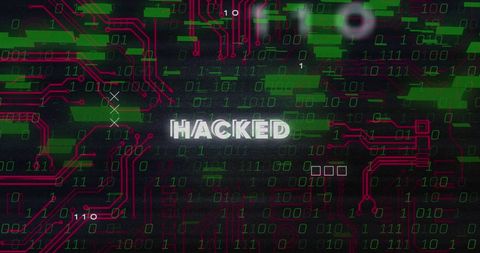 Digital Glitch Hacker Theme with Circuit Board and Binary Code - Download Free Stock Images Pikwizard.com