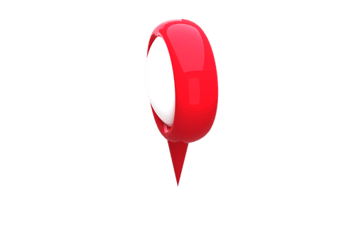 transparent red navigation pointer icon isolated on white - Download Free Stock Videos Pikwizard.com