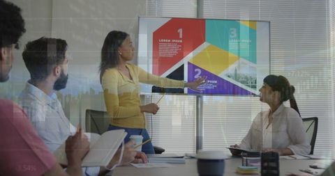 Business Team Analyzing Financial Trends and Charts