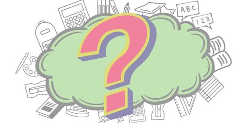 Question Mark with Educational Icons Conceptual Design - Download Free Stock Images Pikwizard.com