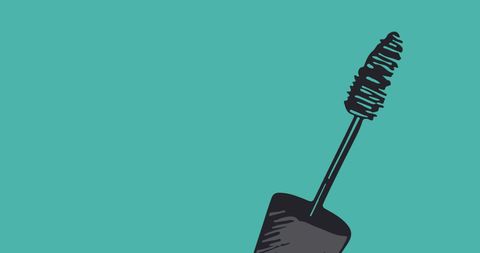 Mascara Brush On Trendy Green Backdrop For Beauty Designs - Download Free Stock Images Pikwizard.com