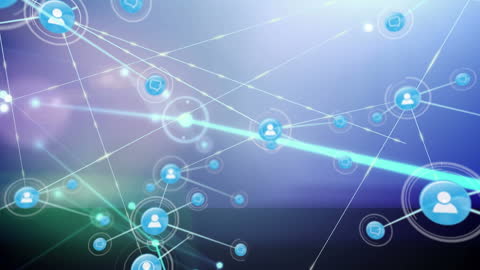 Abstract Digital Networking and Connection Visualization