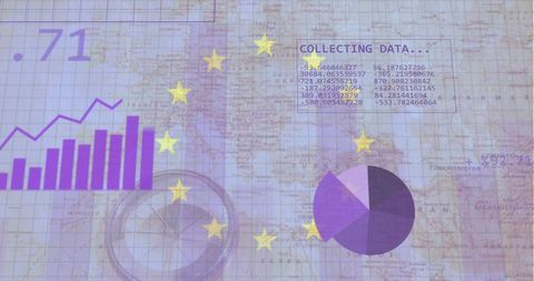 Data Analysis and Visualization on European Map Concept - Download Free Stock Images Pikwizard.com
