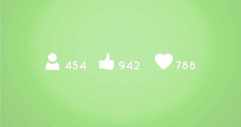 white social media icons on vivid green background - Download Free Stock Images Pikwizard.com