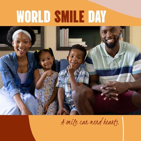World smile day celebration with joyful family moments