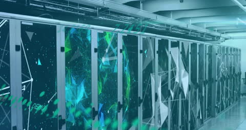 Advanced Digital Data Processing in Modern Server Room