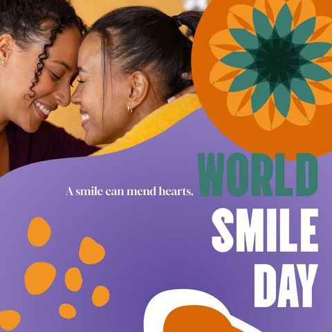 diverse lesbian couple celebrating world smile day with joyful expression - Download Free Stock Templates Pikwizard.com