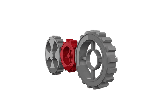 transparent digital illustration of three connected gears - Download Free Stock Videos Pikwizard.com