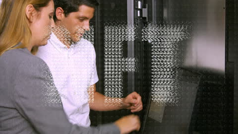 Diverse Professionals Engaging with NFT Technology and IT Systems