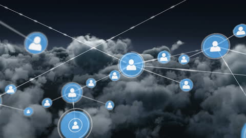 Digital Connections in the Cloud Network Concept