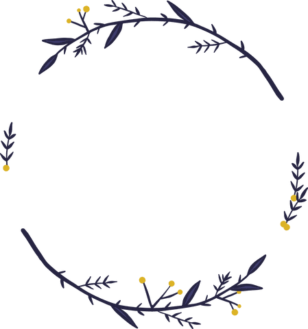circular twig frame with yellow accents on transparent background - Download Free Stock Videos Pikwizard.com