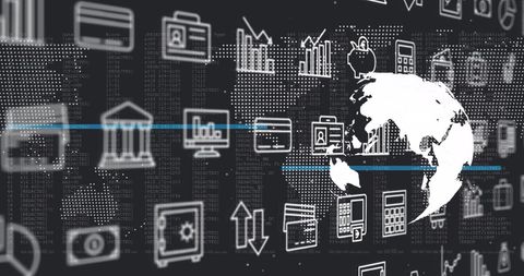Global Digital Business and Data Processing Concept - Download Free Stock Images Pikwizard.com
