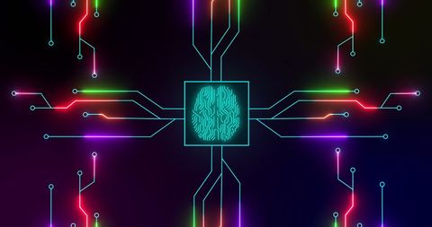 Futuristic Digital Brain with Technological Circuitry - Download Free Stock Images Pikwizard.com
