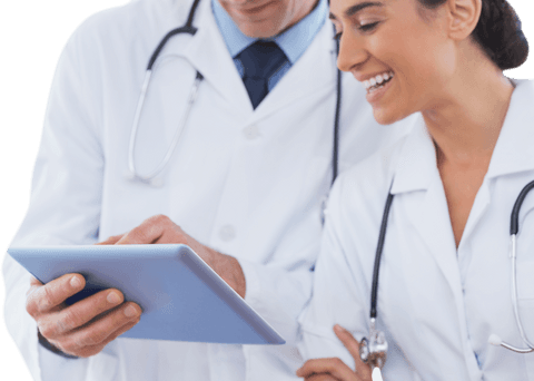 Transparent Doctors Reviewing Digital Patient Notes Together - Download Free Stock Videos Pikwizard.com