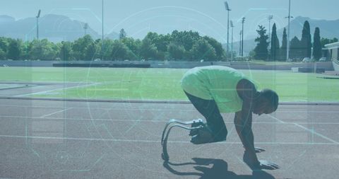 Advanced Technology Enhances Paralympic Runner's Performance - Download Free Stock Images Pikwizard.com
