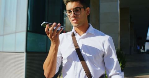 Young Professional Talking on Smartphone Outdoors - Download Free Stock Images Pikwizard.com
