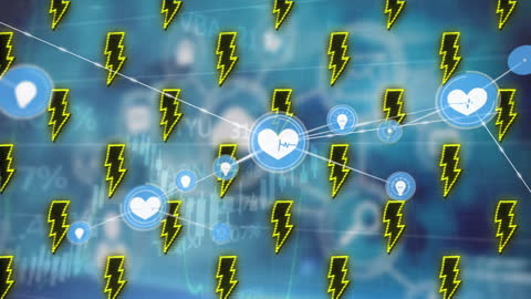 Dynamic Digital Network and Data Visualization Background