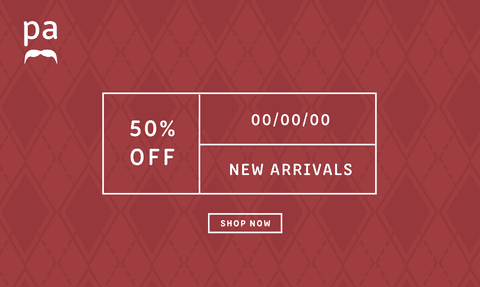 Transparent 50% off new arrivals promotional banner design
